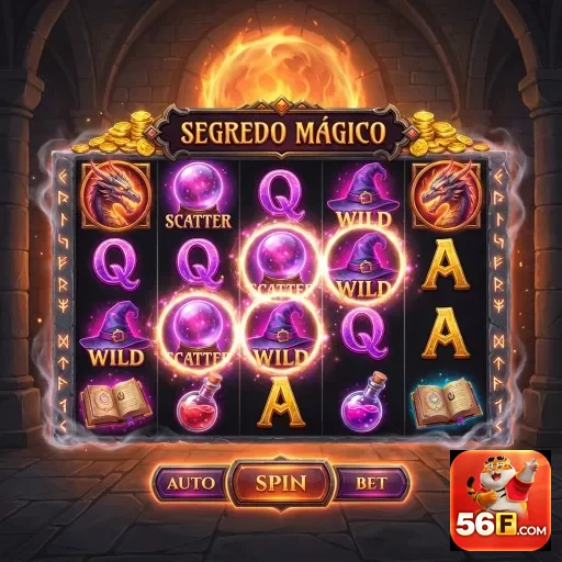 Ilustração de Explore o Cassino Online 56f com Slots e Serviços VIP