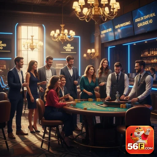 Ilustração de Explore o Cassino Online 56f com Slots e Serviços VIP