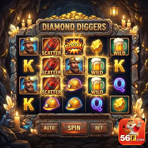 Ilustração de Explore o Cassino Online 56f com Slots e Serviços VIP