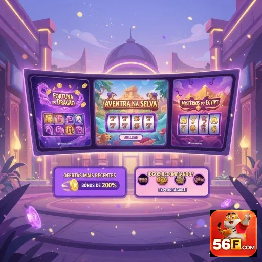 Ilustração de Divirta-se com Slot Games e Interface Simples
